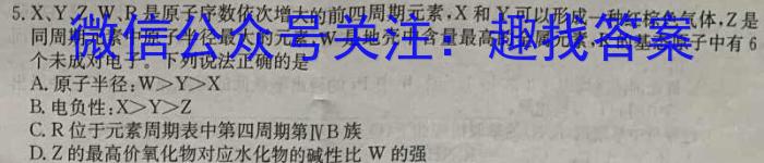 b衡水金卷先享题调研卷2024答案(JJ·A)(二)化学