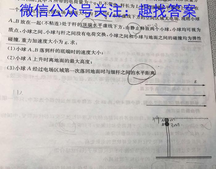 河南省辉县市2024年九年级学业水平模拟测评（二）物理试卷答案