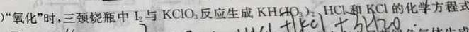 1安徽省2023-2024学年高一年级阶段性测试（二）化学试卷答案