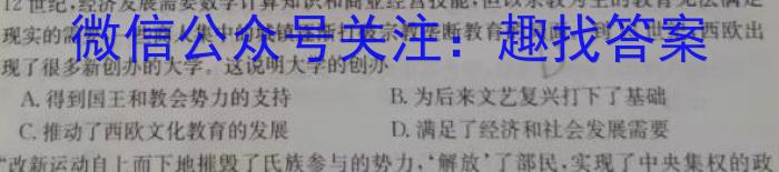 ［二轮］2024年名校之约·中考导向总复习模拟样卷（六）历史