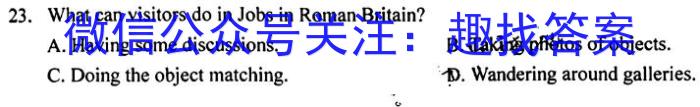 学林大联考系列之四 2024年陕西省初中学业水平考试·信息卷英语