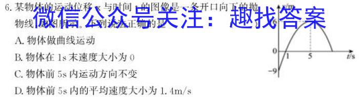 安徽省2024年初中学业水平模拟考试物理`