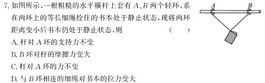 [今日更新]湖北省鄂东南救改联盟学校2024年五月模拟考.物理试卷答案
