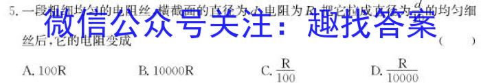 甘肃省2024年九年级中考模拟试卷(5月)物理试题答案