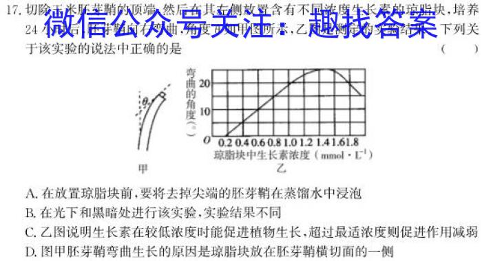 枣庄市2023~2024学年高一教学质量检测(2024.07)生物学试题答案