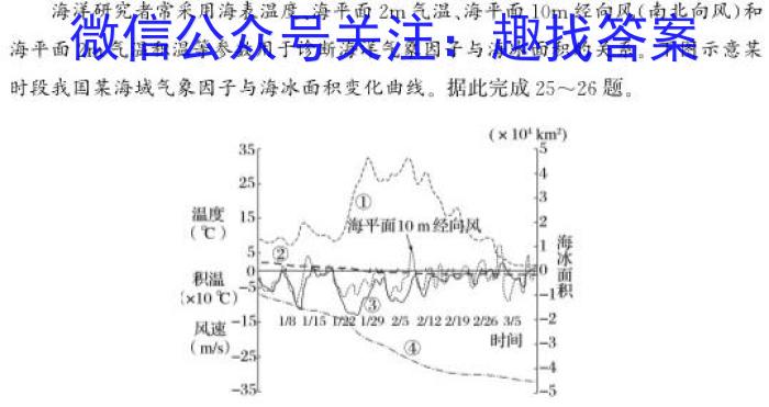 [今日更新]湖南省2023-2024高二2月联考(350B)地理h