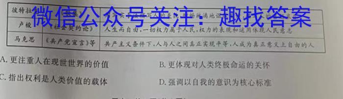 江西省吉安县2023-2024学年度第一学期七年级期末质量检测历史试卷答案