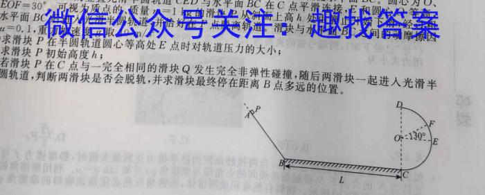 三重教育·2025届高三8月考试（安徽卷）物理`