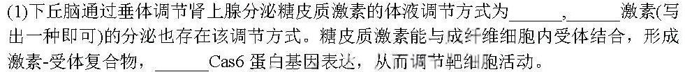 2024年河南省普通高中招生考试试卷冲刺(一)生物