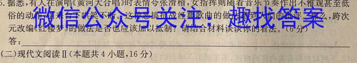 2024年陕西省初中学业水平适应性联考(二)2语文