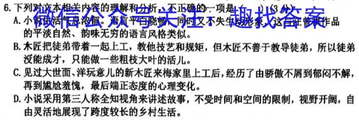 安徽省阜南县2023~2024学年第一学期高二期末联考语文