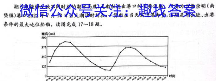 四川省大数据精准教学联盟2021级高三第二次统一监测地理试卷答案