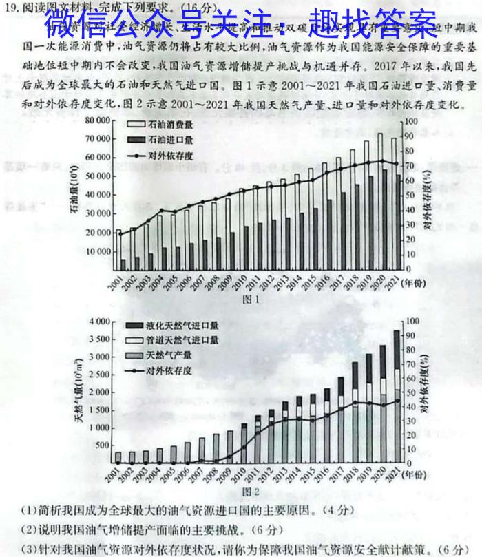 山西省2024年中考第一次调研考试地理试卷答案