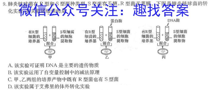 2024年全国高考·模拟调研卷(五)5生物学试题答案