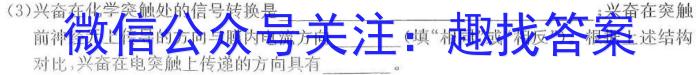 河南省新乡市2024届中小学生综合素养绿色评价活动生物学试题答案