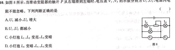 [今日更新]华中师大一附中 2024 年高考考前测试卷.物理试卷答案