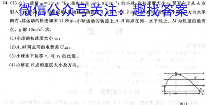 2024年普通高等学校招生全国统一考试仿真模拟卷(T8联盟)(三)3h物理