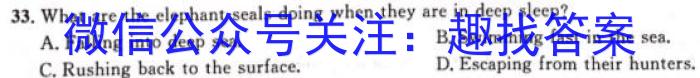 江西省2023-2024学年度八年级期末练习（八）英语试卷答案