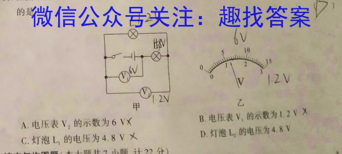 1号卷 A10联盟2024高考原创信息卷(四)物理`