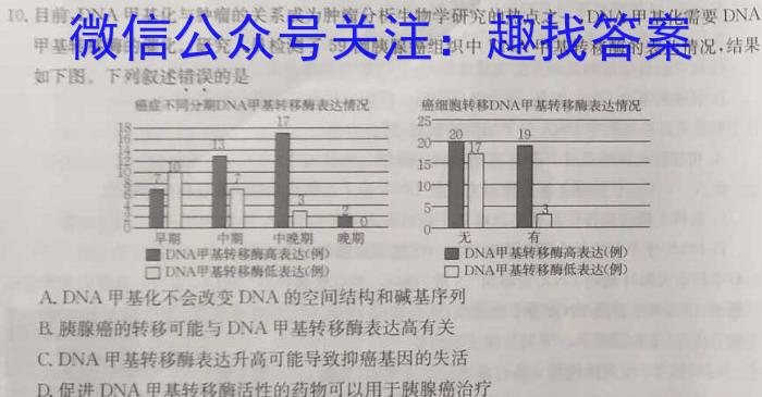 [萍乡二模]2024年萍乡市高三第二次模拟考试生物学试题答案