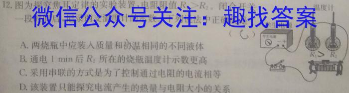 安徽省颍东区2023-2024学年度(上)八年级教学质量调研检测物理`