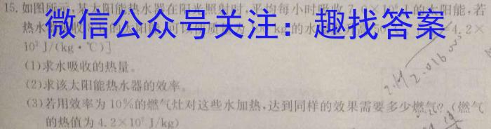 2024届普通高等学校招生全国统一考试冲刺预测·全国卷 YX-F(一)1物理试卷答案