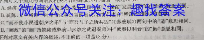 河北省2024届高三年级模拟考试（3.19）/语文