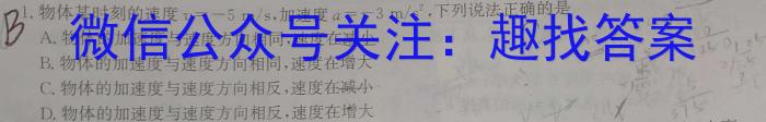 山东名校考试联盟 2023-2024学年高二年级下学期期中检测(2024.05)物理试卷答案