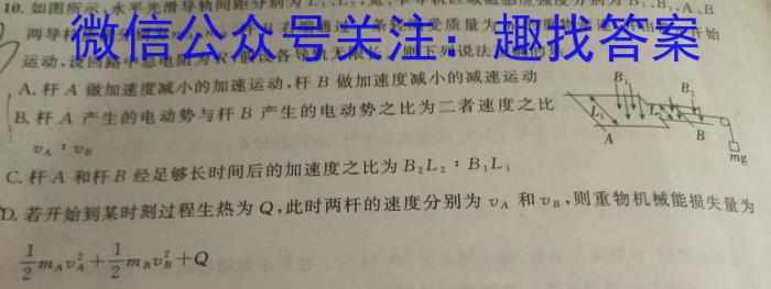 2024届普通高校招生全国统一考试 NT精准模拟卷(二)2l物理