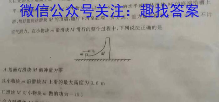 高才博学 2024年河北省初中毕业及升学第二次模拟测评(二)2物理试卷答案