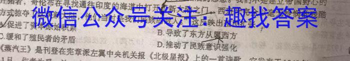 天一大联考 2023-2024学年高二阶段性测试(四)4历史试题答案