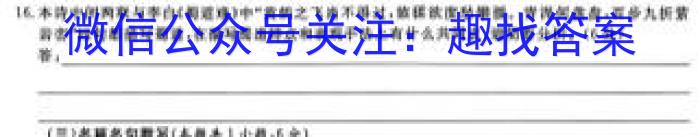 2024年马鞍山市高三教学质量监测(4月)语文