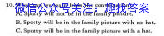 2024届湘豫名校联考春季学期高三第二次模拟考试(河南专用)英语