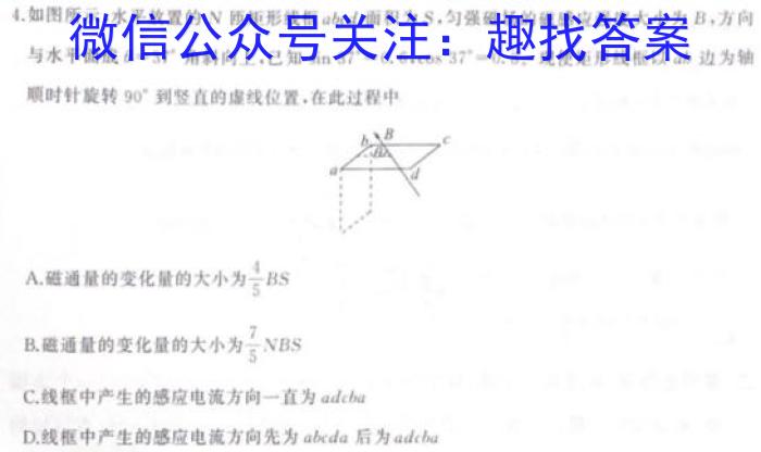 河北省2024年中考适应性训练(2024.5.21)物理试卷答案