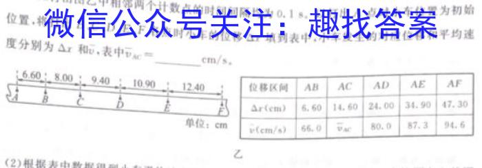 2024届高三一起考大联考(模拟四)物理`