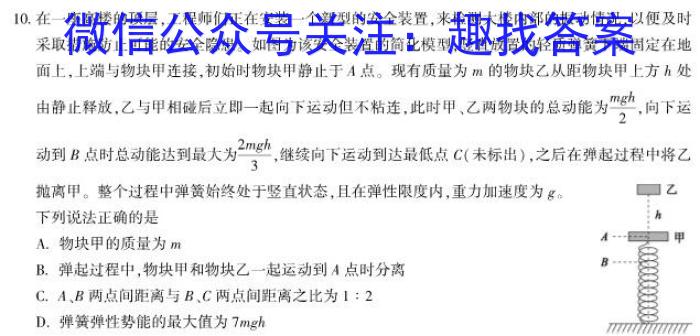 河南省2023-2024学年度七年级下学期阶段第五次月考l物理