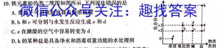 3稳派大联考·2023-2024学年江西省高三12月统一调研测试化学试题