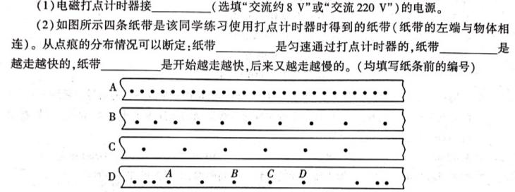 广东省珠海市金湾区2024年秋季学期七年级学生学业能力调研测试(物理)试卷答案