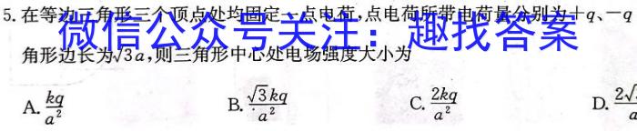 衡中同卷 2024年高考真题与高三学业质量检测卷(二)2物理试题答案