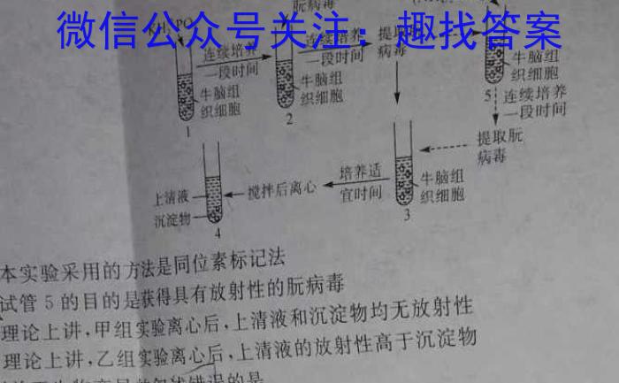 尚文原创 2024届云南名校高考适应性月考试卷(五)5生物学试题答案