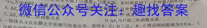 河北省示范性高中2024-2025学年高一期中质量检测联合测评物理试题答案