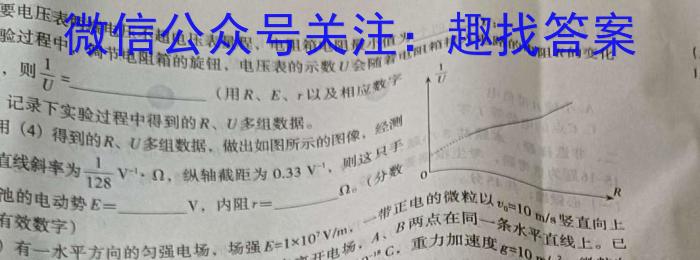 河北省沧州市普通高中2024届高三年级教学质量监测物理试卷答案