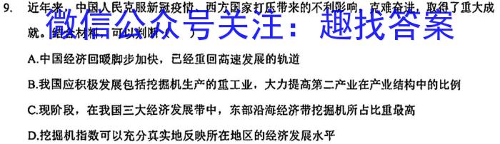 江西省赣州市2024年九年级综合作业（4.15）地理试卷答案