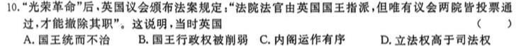 江西省2024年初中学业水平考试模拟卷（三）历史