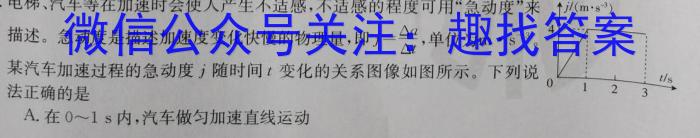 河北省石家庄市第九中学2024-2025学年上学期七年级综合素质问卷物理试卷答案