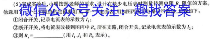 沧衡学校联盟高二年级2023-2024学年下学期期中考试h物理