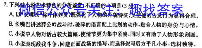 辽宁省2023-2024学年度（下）学期6月月度质量监测（高二年级）语文