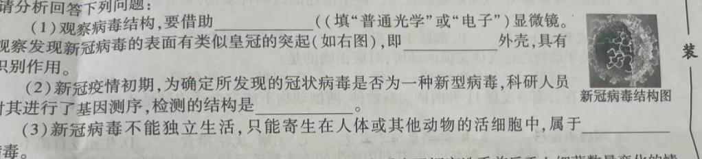 广西省南宁市2025届新高三9月摸底测试生物