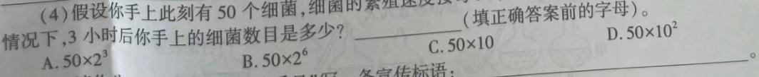 益卷 2024年陕西省初中学业水平考试模拟卷(三)3生物