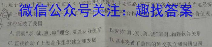 湖南省天壹2023年下学期高二12月联考历史